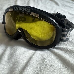 Carrera Black Goggles with Yellow Lens
